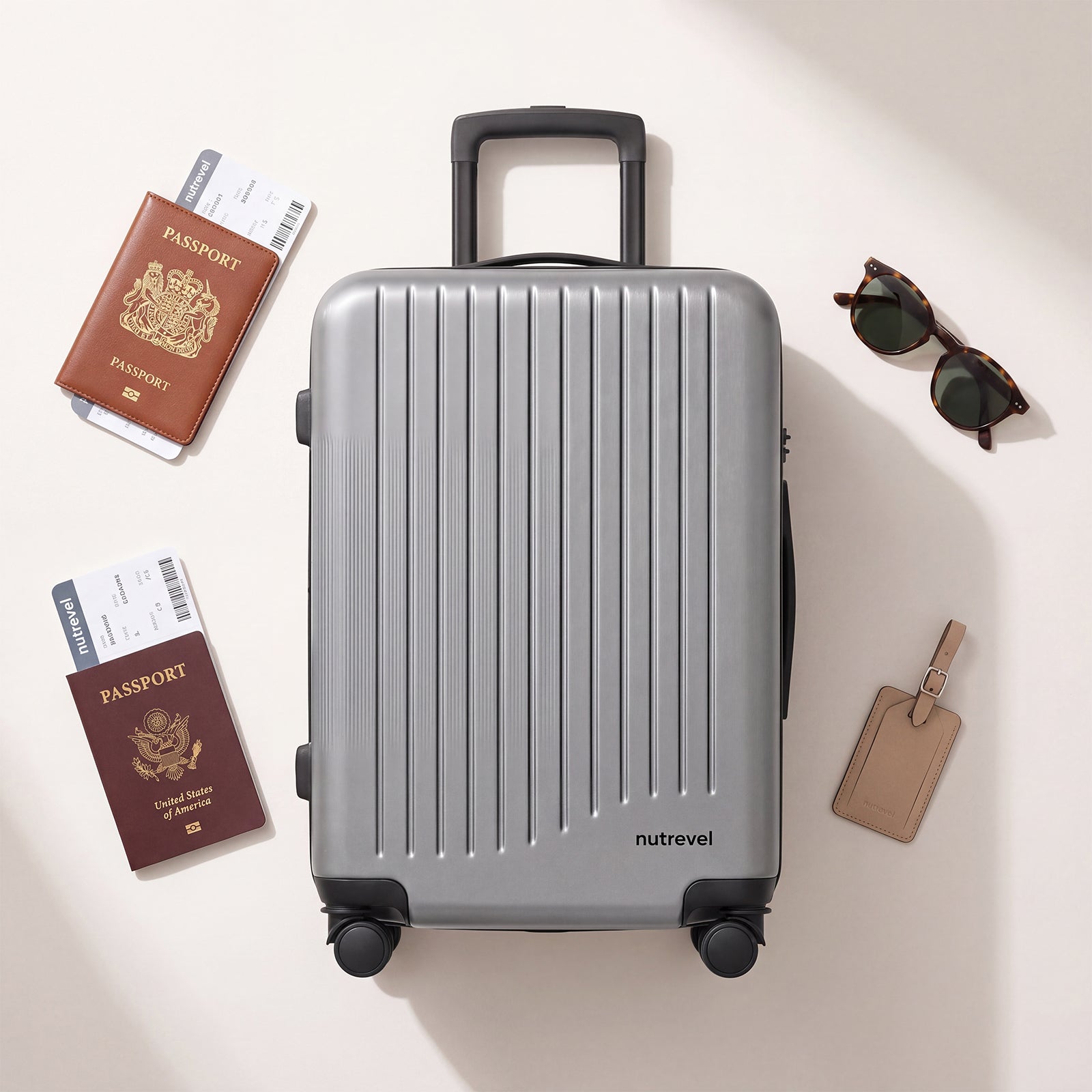 NUTRAVEL Durable Hardshell Suitcase